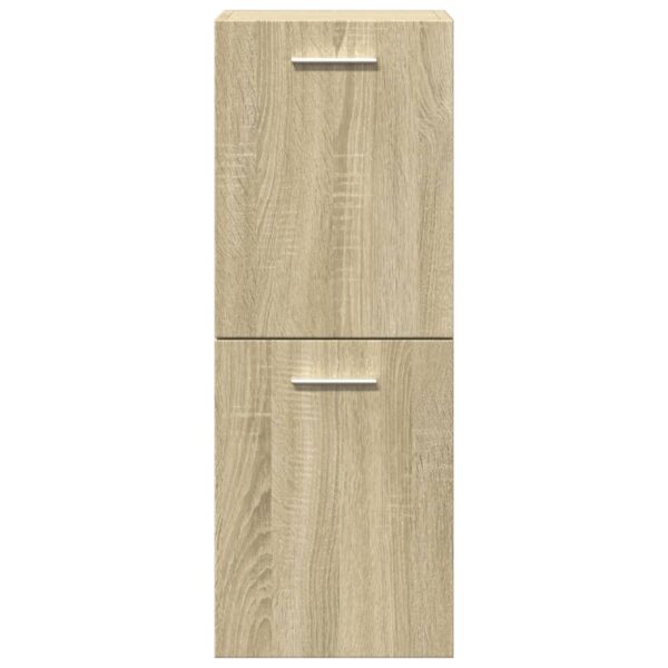3 pcs conj. móveis casa banho derivados madeira carvalho sonoma - Image 6
