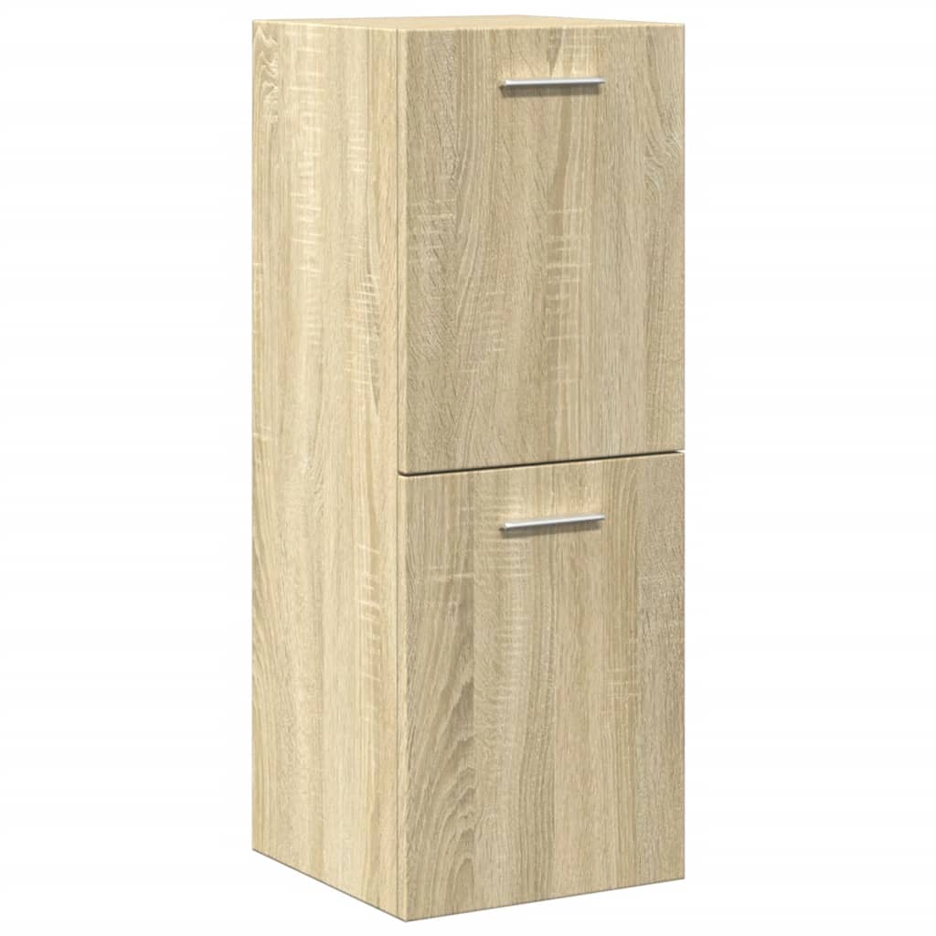 3 pcs conj. móveis casa banho derivados madeira carvalho sonoma - Image 5