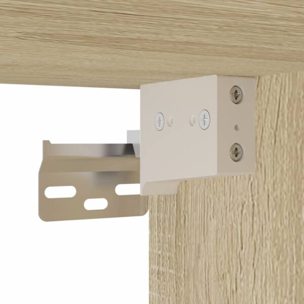 4 pcs conj. móveis casa banho derivados madeira carvalho sonoma - Image 7