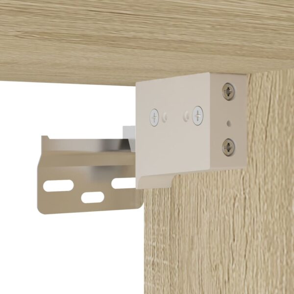 4 pcs conj. móveis casa banho derivados madeira carvalho sonoma - Image 11