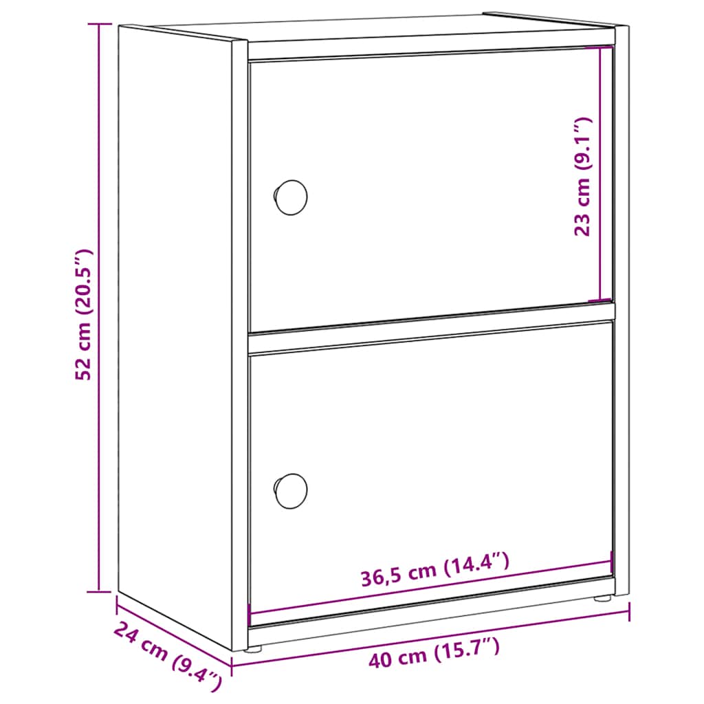 Estante 40x24x52 cm derivados de madeira cinzento sonoma - Image 10