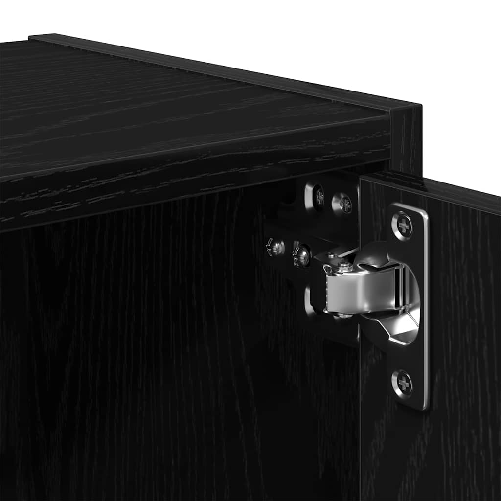 Estante 40x24x77 cm derivados de madeira carvalho preto - Image 8