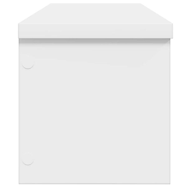 Rack de cozinha empilhável branco madeira engenheirada - Image 4