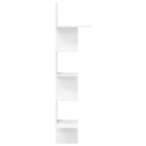 Estante de canto p/ parede contraplacado 32x32x127,5 cm branco - Image 4