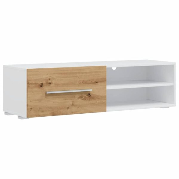 Móveis de TV de 5 pcs iluminação LED madeira carvalho artesanal - Image 8