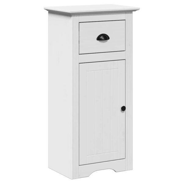 3 pcs conjunto de móveis para WC BODO pinho maciço branco - Image 7