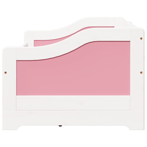 Sofá-cama com 3 gavetas sem colchão 90x200 cm IRUN branco&rosa - Image 6