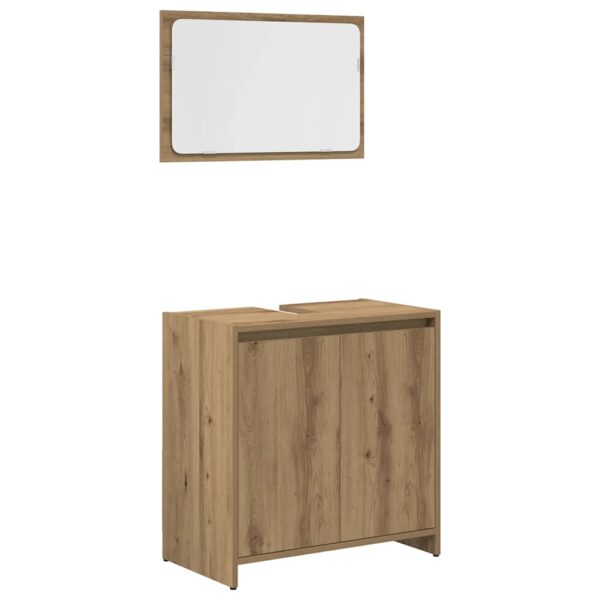 3 pcs móveis de casa de banho deriv. madeira carvalho artisiano - Image 4