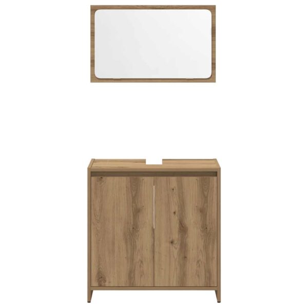 3 pcs móveis de casa de banho deriv. madeira carvalho artisiano - Image 6