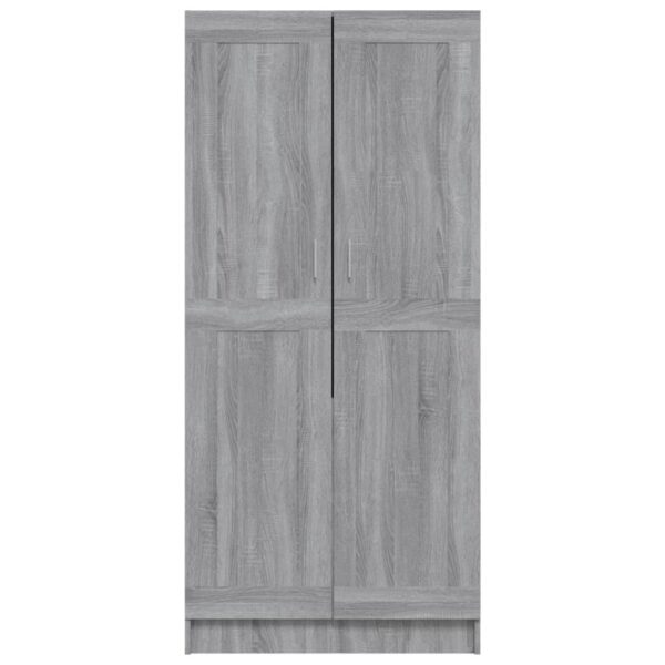 Roupeiro 82,5x51,5x180 cm derivados de madeira cinzento sonoma - Image 4