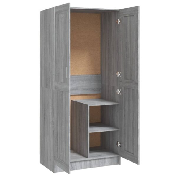 Roupeiro 82,5x51,5x180 cm derivados de madeira cinzento sonoma - Image 6