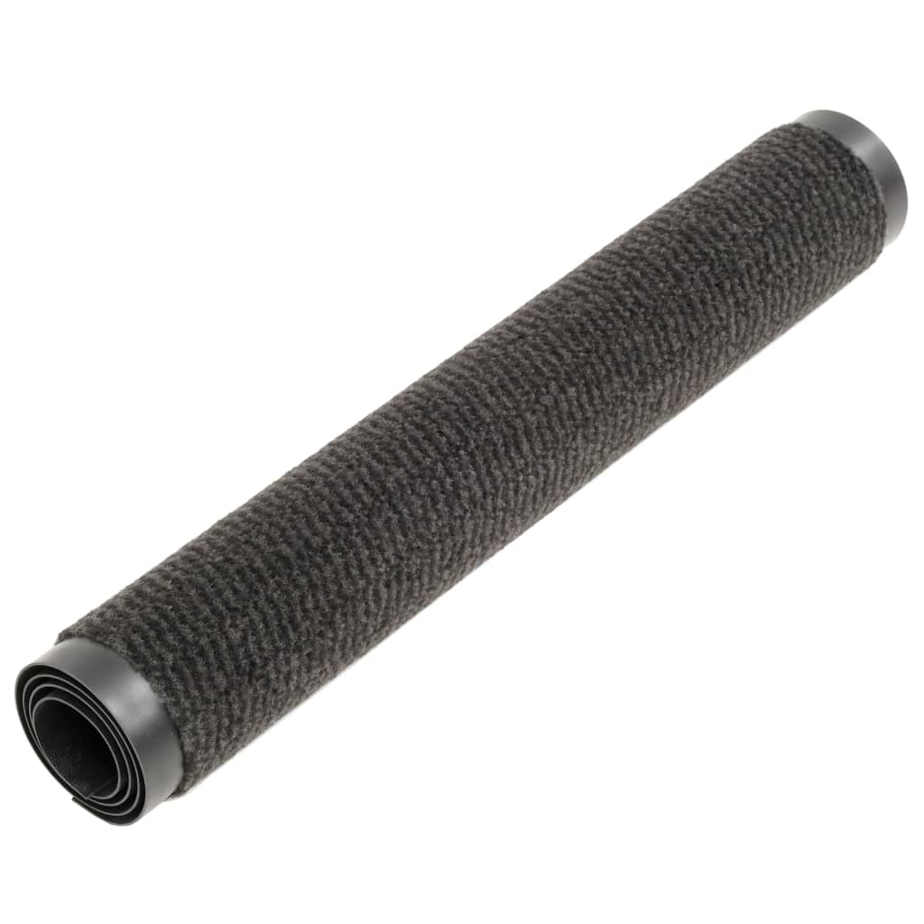 Tapete controlo pó retangular tufado 2pcs 60x90cm preto - Image 3