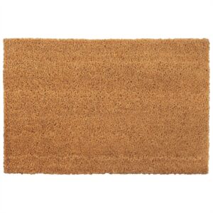 Tapete de porta 50x80 cm fibra de coco tufada natural