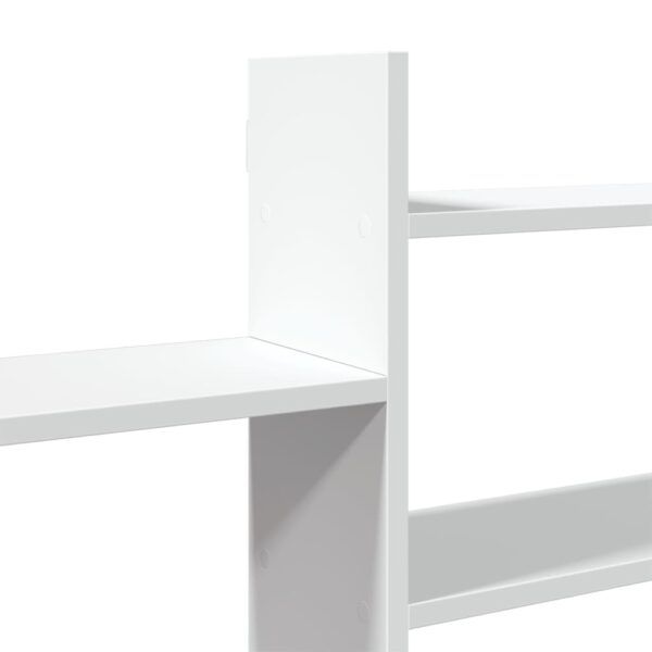 Prateleira de parede 167,5x18x68 cm derivados de madeira branco - Image 6