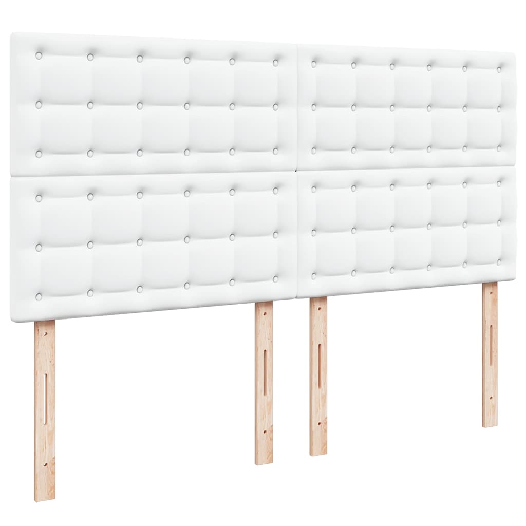 Estrutura de cama otomana com colchão branco couro falso - Image 9