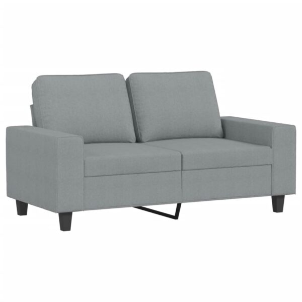 3 pcs conjunto de sofás tecido cinzento-claro - Image 2