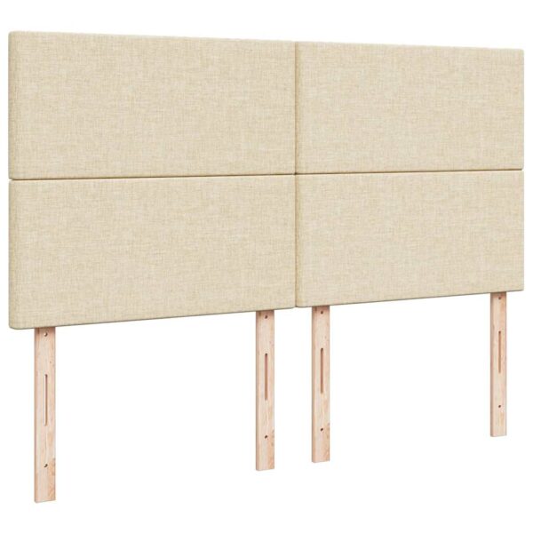 Estrutura de cama otomana com colchões tecido creme 200x200cm - Image 8