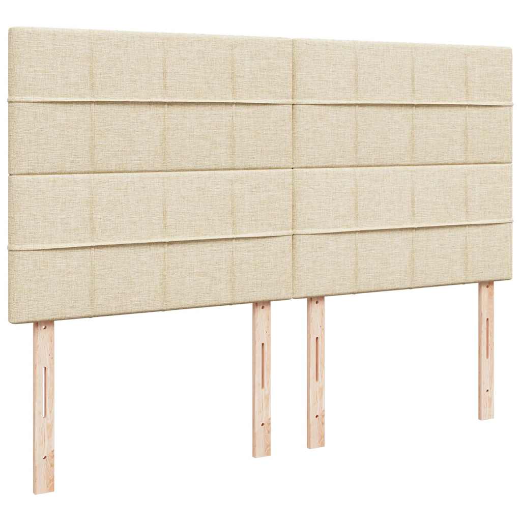 Estrutura de cama otomana com colchões tecido creme 200x200cm - Image 8