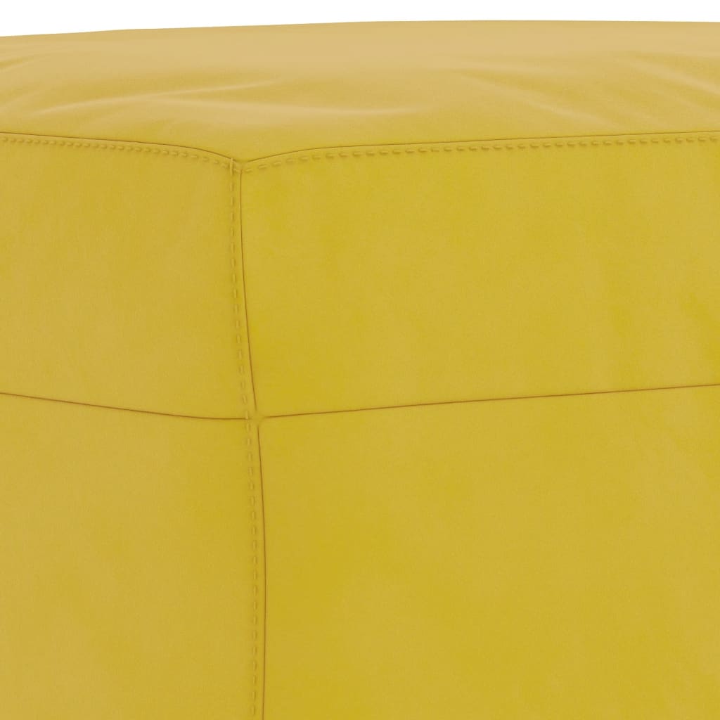 4 pcs conjunto de sofás com almofadões veludo amarelo - Image 7