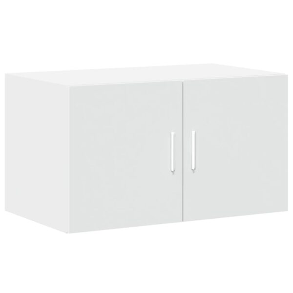Armário de arrumação 70x42,5x225 cm derivados de madeira branco - Image 4