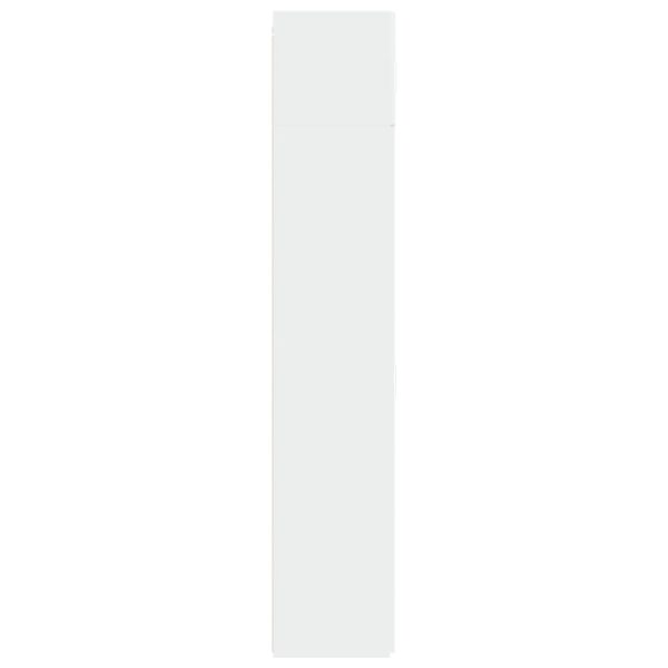 Armário de arrumação 70x42,5x225 cm derivados de madeira branco - Image 6