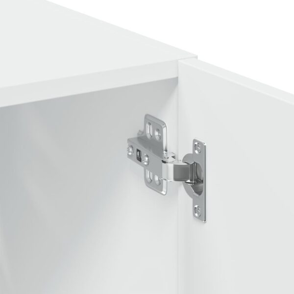 Armário de arrumação 70x42,5x225 cm derivados de madeira branco - Image 10