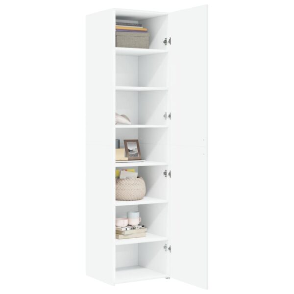 Armário alto 45x42,5x185 cm derivados de madeira branco - Image 2