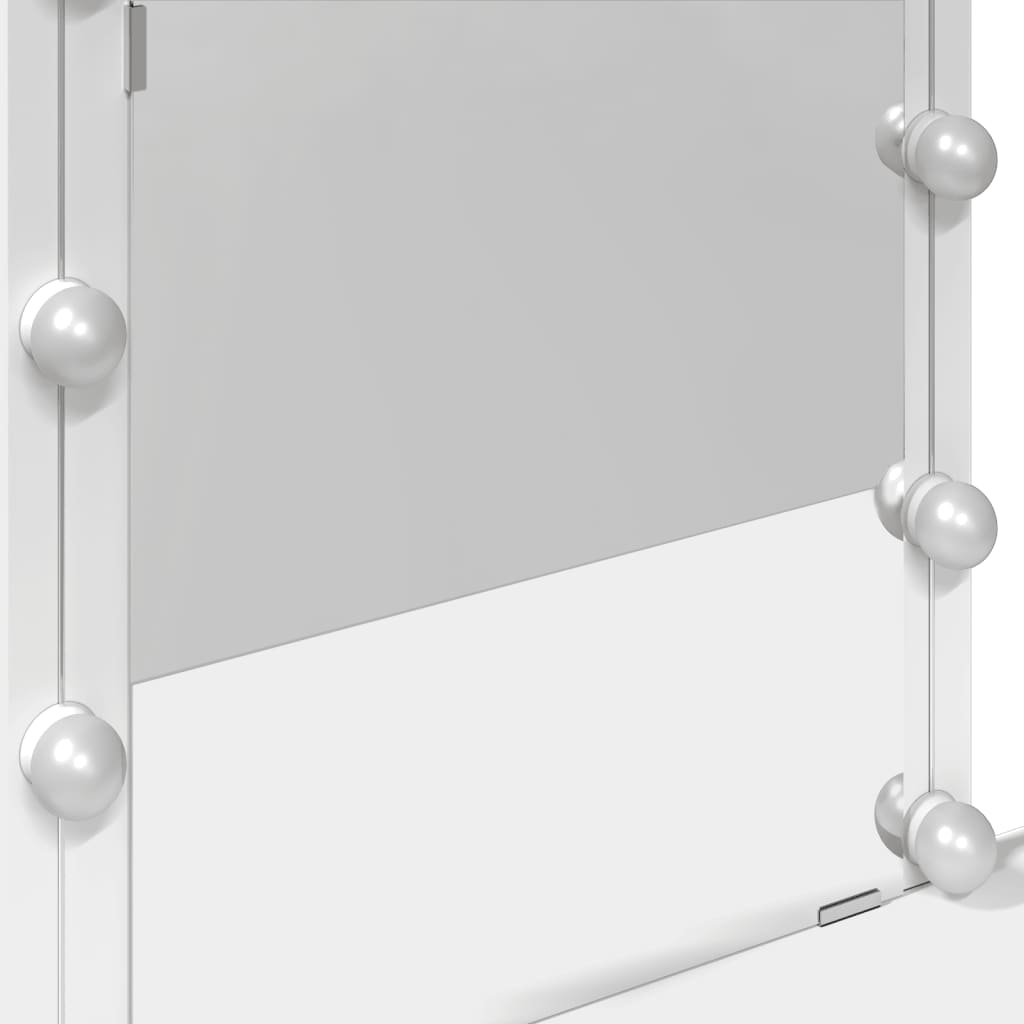Toucador com LEDs 100x40x130 cm branco - Image 11