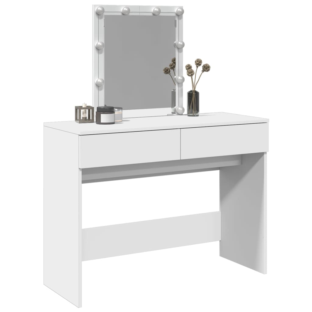 Toucador com LEDs 100x40x130 cm branco - Image 3