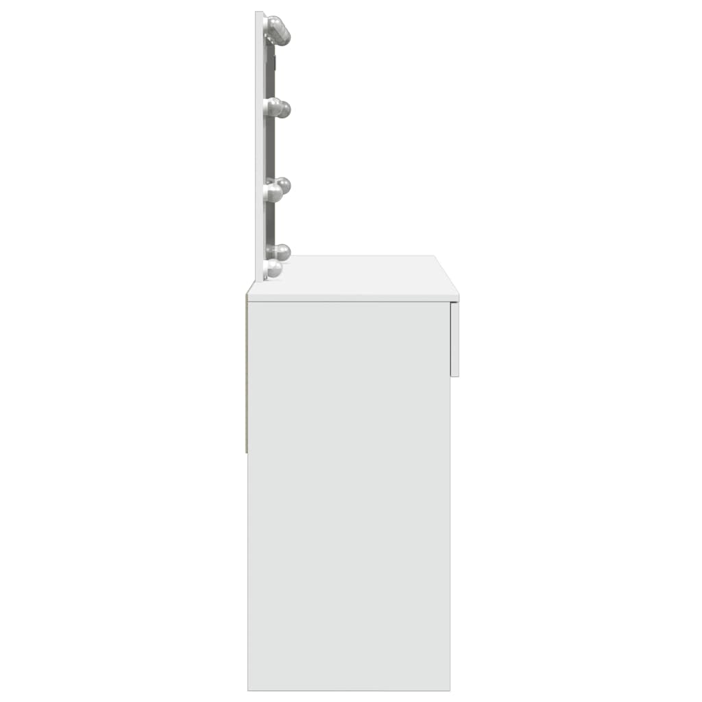 Toucador com LEDs 100x40x130 cm branco - Image 5