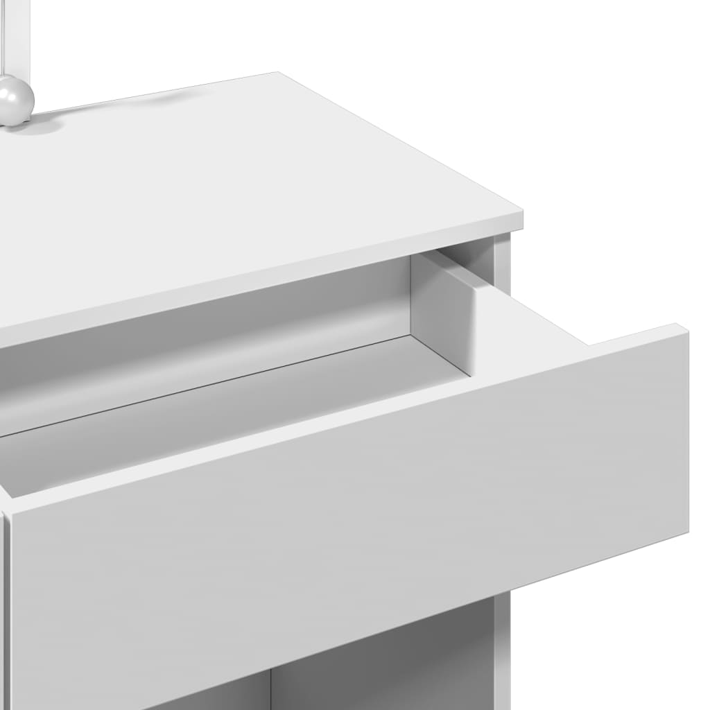 Toucador com LEDs 100x40x130 cm branco - Image 10