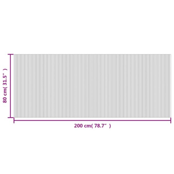 Tapete retangular 80x200 cm bambu cinzento - Image 7
