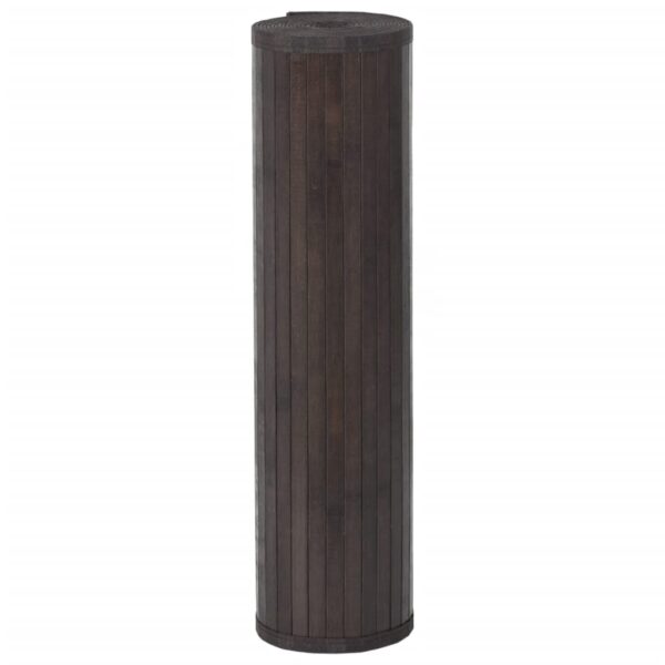Tapete retangular 70x200 cm bambu castanho-escuro - Image 2