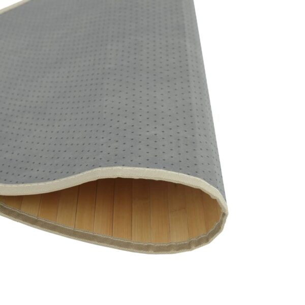 Tapete redondo 100 cm bambu natural claro - Image 4