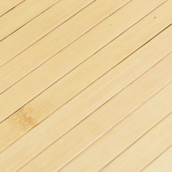 Tapete redondo 100 cm bambu natural claro - Image 6