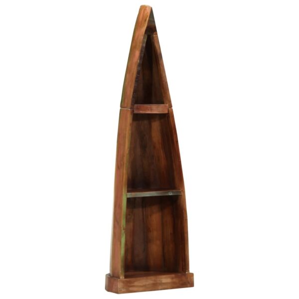Armário em forma de barco 39x27x127cm madeira recuperada maciça - Image 11