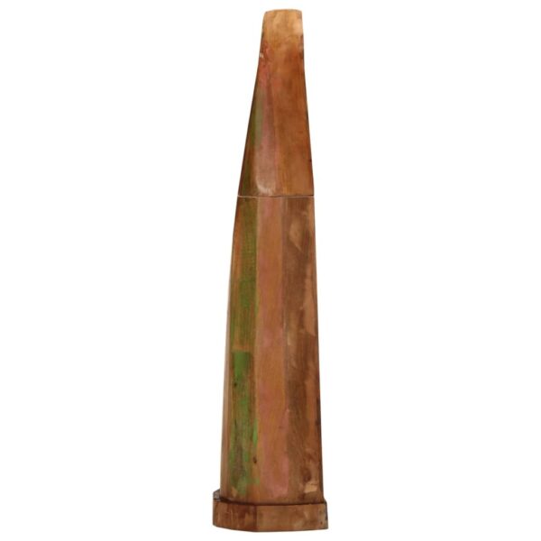 Armário em forma de barco 39x27x127cm madeira recuperada maciça - Image 3