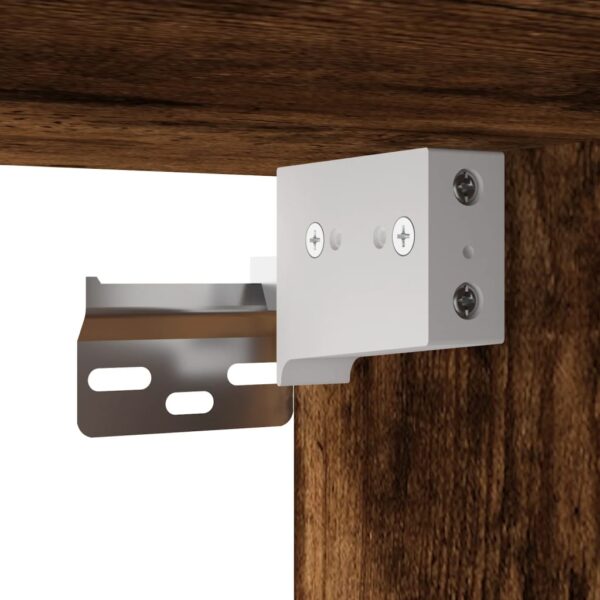 Armário parede c/ porta vidro 2 pcs 68,5x37x35 cm carvalho fumo - Image 10