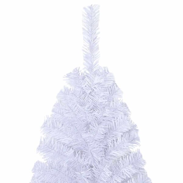 Árvore de Natal artificial com ramos grossos 150 cm PVC branco - Image 4