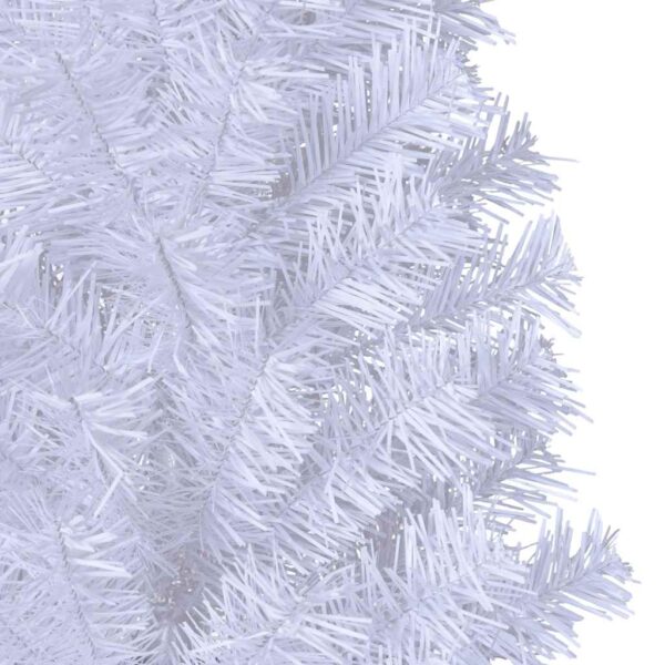 Árvore de Natal artificial com ramos grossos 150 cm PVC branco - Image 5