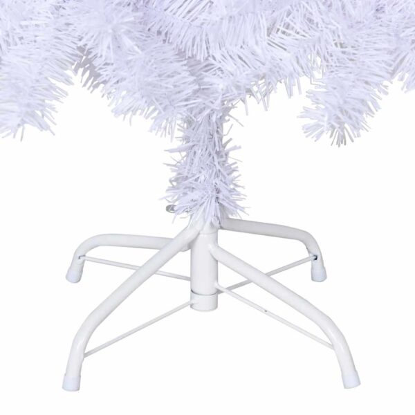 Árvore de Natal artificial com ramos grossos 150 cm PVC branco - Image 6