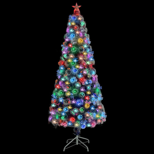 Árvore Natal artificial pré-iluminada fibra ótica branco/azul - Image 2