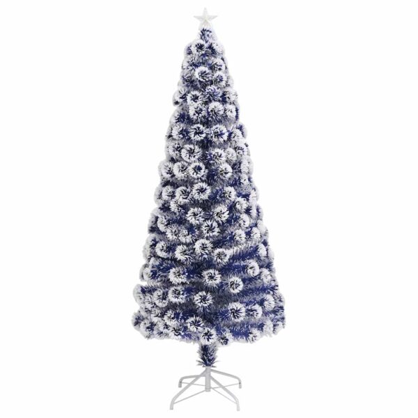 Árvore Natal artificial pré-iluminada fibra ótica branco/azul - Image 3