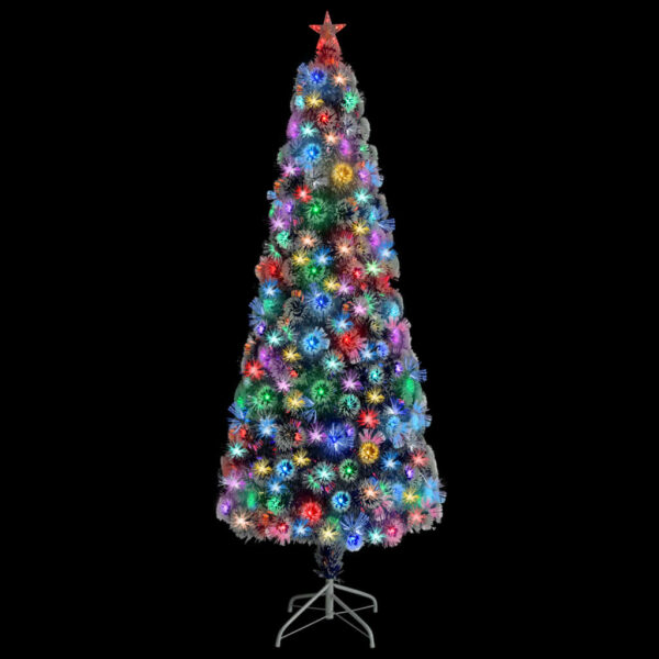 Árvore Natal artificial pré-iluminada fibra ótica branco/azul - Image 2
