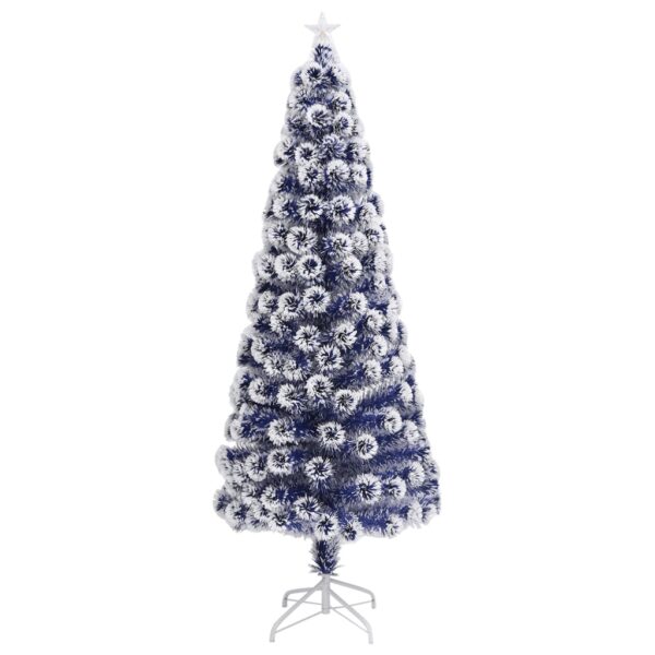 Árvore Natal artificial pré-iluminada fibra ótica branco/azul - Image 3