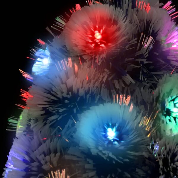 Árvore Natal artificial pré-iluminada fibra ótica branco/azul - Image 6