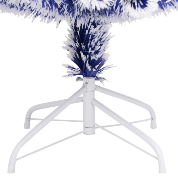 Árvore Natal artificial pré-iluminada fibra ótica branco/azul - Image 8