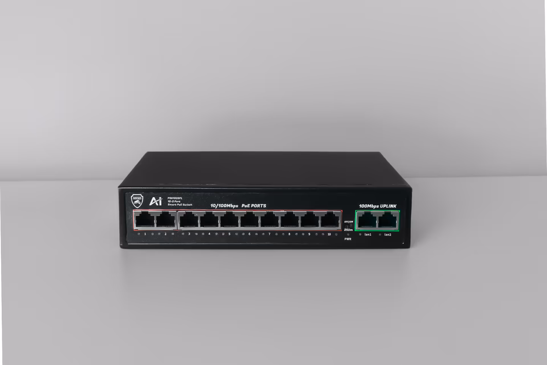 10+2 Port PoE Switch
