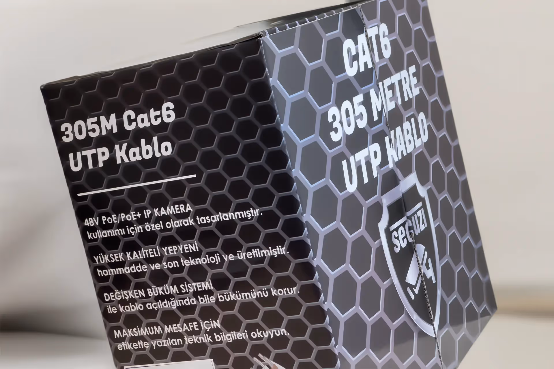 305m 23AWG PU/CCA CAT6 Kablo (max150m) 3