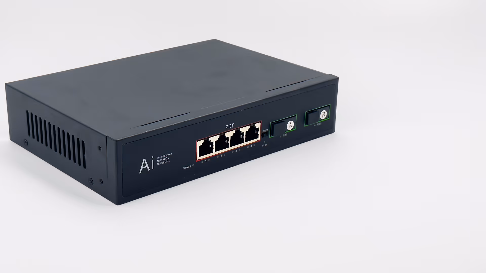 4 PoE + 2 SC GB Fiber Switch 3
